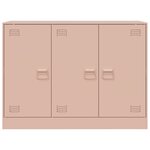 vidaXL Buffet rose 99x39x73 cm acier