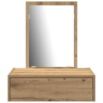 vidaXL Table de Toilette Marron 60 x 40 x 70 cm Bois d'ingénierie