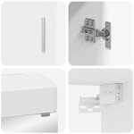 vidaXL Ensemble de mobilier de salle de bain avec tiroir TULUM Blanc