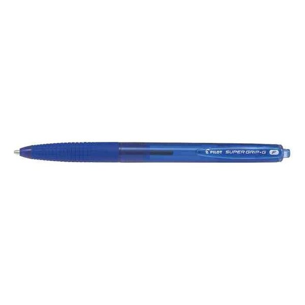 Stylo Bille Rétractable SUPER GRIP G Pointe Extra Large Bleu x 12 PILOT