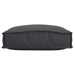 vidaXL Coussins de Palette pour Siège 4 Pièces Noir 40x40x8 cm Tissu Oxford