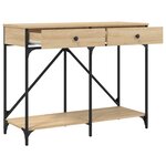 vidaXL Table console chêne sonoma 100x39x78 5 cm bois d'ingénierie