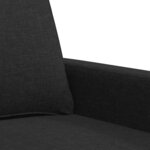 vidaXL Fauteuil Noir 60 cm Tissu