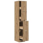 vidaXL Armoire d'apothicaire chêne artisanal bois d'ingénierie
