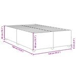 vidaXL Cadre de lit noir 120x190 cm tissu