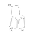 Keter Jeu de bistro Chelsea Graphite 223562
