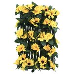 vidaXL Treillis de lierre artificiel extensible jaune 180x20 cm