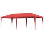 vidaXL Tente de fête Rouge 600 x 300 x 255 cm PE et acier