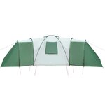 vidaXL Tente familiale à dôme 12 personnes vert imperméable
