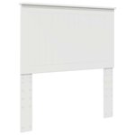 vidaXL Tête de lit avec tête de lit Blanc 90 cm Bois d'ingénierie