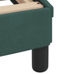 vidaXL Lit avec matelas vert foncé 90x200 cm velours