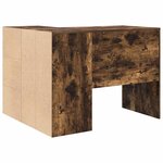 vidaXL Bureau d'angle avec tiroir 2 Pièces Chêne fumé 102 x 50 x 75 cm