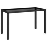 vidaXL Mobilier à dîner de jardin 6Pièces et coussins Résine tressée Noir