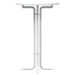 vidaXL Table à manger blanc Ø70x110 cm bois d'ingénierie et acier