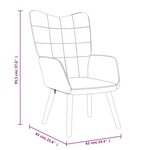 vidaXL Chaise de relaxation avec tabouret Bleu Tissu