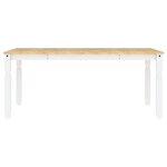 vidaXL Ensemble à manger Panama 3 Pièces blanc bois de pin massif