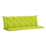 vidaXL Coussin de banc de jardin vert vif 180x(50+50)x7cm tissu oxford