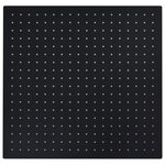 vidaXL Pomme de douche pluie Acier inoxydable 50x50 cm Carrée Noir