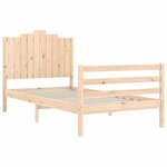 vidaXL Cadre de lit sans matelas 100x200 cm bois massif