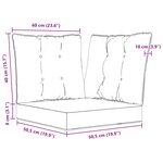 vidaXL Coussin de canapé d'extérieur 3 Pièces Crème Polyester