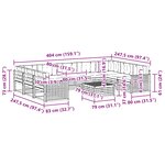 vidaXL Ensemble de canapés d'extérieur 10 pc Naturel et Beige