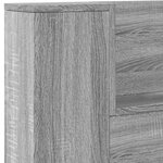 vidaXL Tête de lit Gris Sonoma 140 x 16 5 x 103 5 cm Bois d'ingénierie