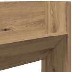 vidaXL Armoire à chaussures murale chêne artisanal bois d'ingénierie