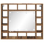 vidaXL Armoire Miroir Bois ancien 91 x 15 x 76.5 cm Bois d'ingénierie