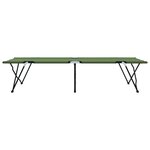 vidaXL Lits de soleil pliants avec sacs de transport 2 Pièces Vert armée 600D Tissu Oxford