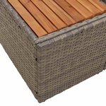 vidaXL Canapé de jardin Gris 184 x 62 x 85cm polyrotin
