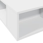 vidaXL Cadre de lit blanc 180x200 cm bois d'ingénierie