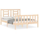 vidaXL Cadre de lit sans matelas 140x190 cm bois de pin massif