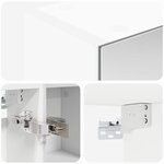 vidaXL Armoire Miroir de Salle de Bain Blanc 60 x 14 5 x 70 cm