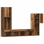 vidaXL Meuble TV Bois ancien 40.5 x 30 x 102 cm Bois d'ingénierie