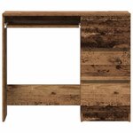 vidaXL Bureau vieux bois 90x45x76 cm bois d'ingénierie