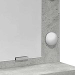 vidaXL Table de Toilette Gris béton 79 x 41 x 135 cm Bois d'ingénierie