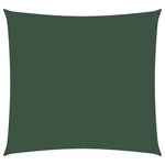 vidaXL Voile de parasol tissu oxford carré 4 5x4 5 m vert foncé
