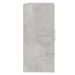 vidaXL Buffet Gris béton 91x29 5x65 cm Bois d'ingénierie