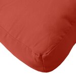 vidaXL Coussin de palette rouge mélangé 60x60x9 5 cm tissu