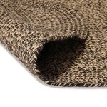 vidaXL Tapis de surface Noir 152 x 245 cm Jute