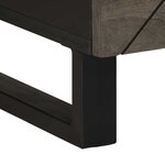 vidaXL Table basse noir 80x54x40 cm bois massif de manguier