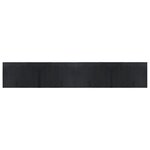 vidaXL Tapis rectangulaire noir 70x400 cm bambou