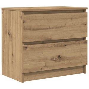 vidaXL Meuble TV chêne artisanal 60x35x54 cm bois d'ingénierie