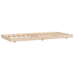 vidaXL Cadre de lit sans matelas 75x190 cm bois de pin massif