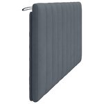 vidaXL Coussin de tête de lit gris foncé 180 cm velours