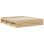 vidaXL Cadre de lit Sonoma 180 x 200 cm Bois de pin massif