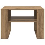 vidaXL Table basse Chêne artisanal 66 x 53 x 45 cm Bois d'ingénierie