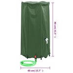 vidaXL Réservoir d'eau avec robinet pliable 100 L PVC