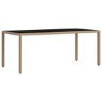 vidaXL Ensemble de repas extérieur 9 Pièces Beige et blanc crème