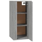 vidaXL Meuble TV mural Sonoma gris 40x34 5x80 cm